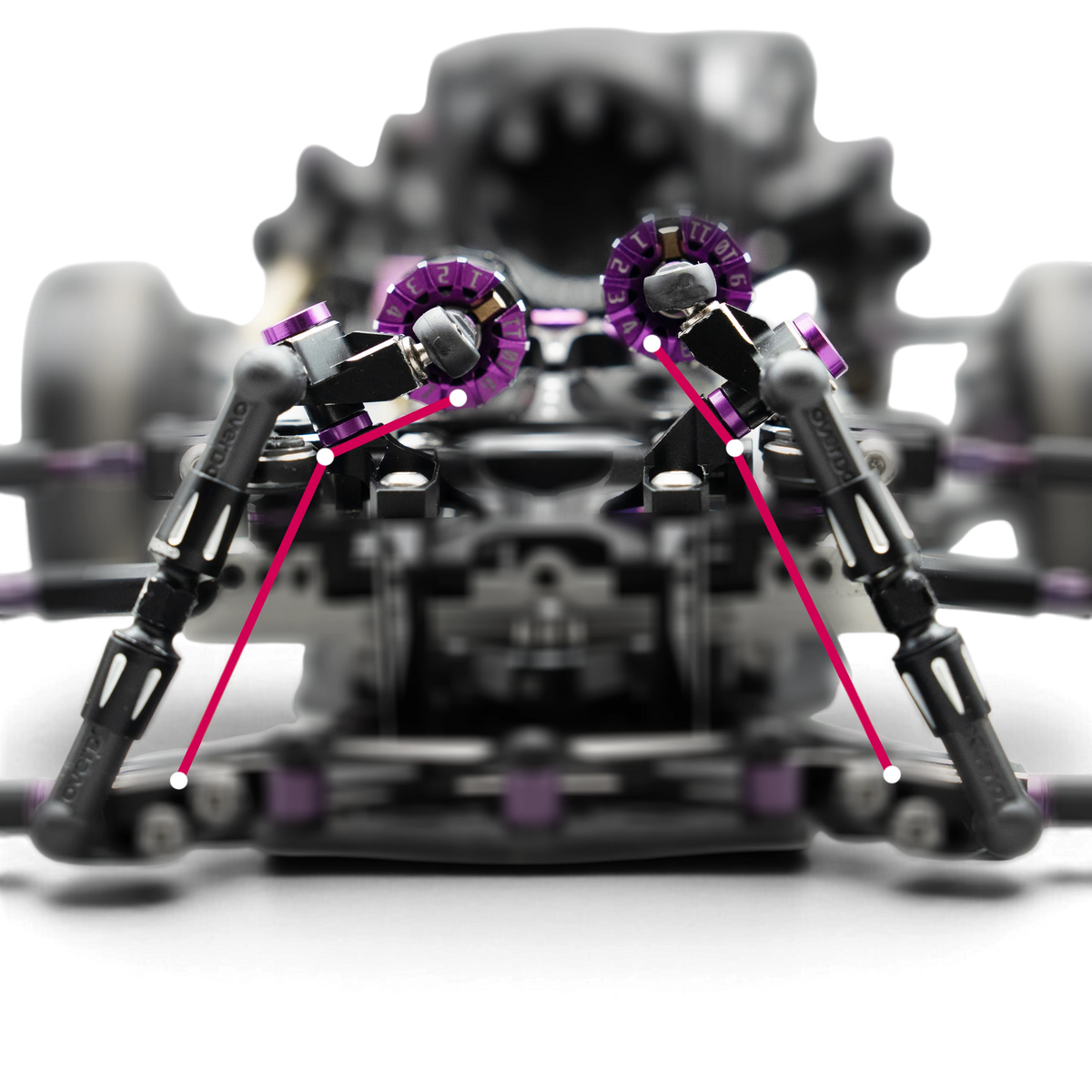 Support de bras oscillant pour Bulkhead Overdose Type-3, pièce détachée KaizenRC pour RC voiture.