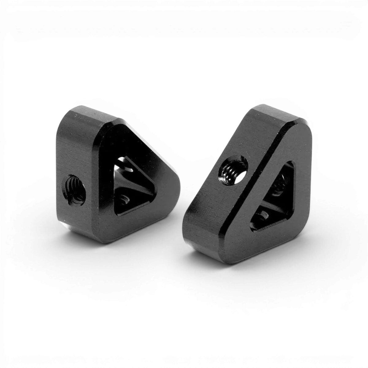 Support triangulaire universel Wrap-UP Next pour fixation stable et robuste, visible en noir avec angles renforcés.