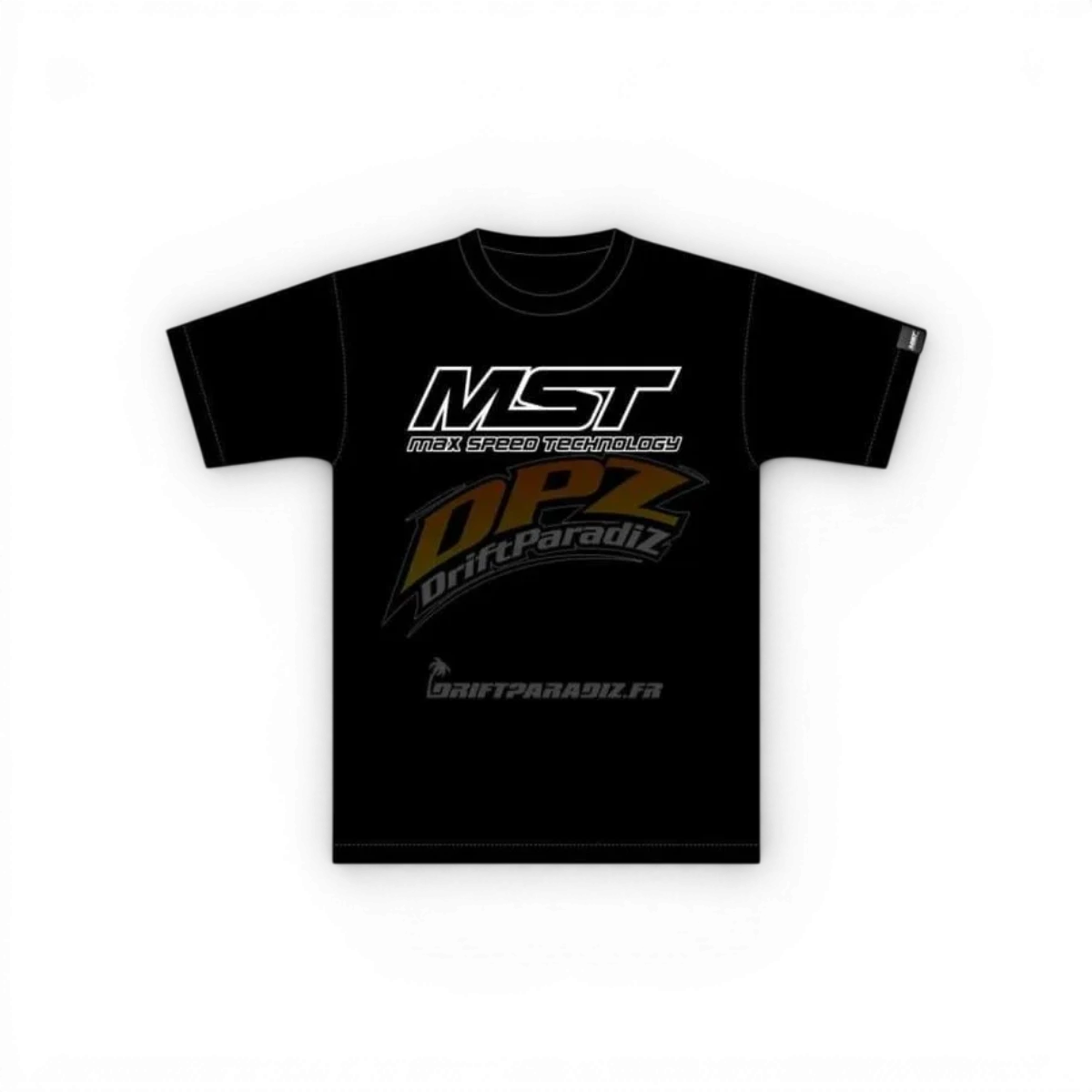T-shirt édition KMW Max Speed Technology, taille 2XL, avec logo et design DriftParadiz, en coton noir.