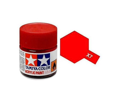 peinture  Rouge Brillant X7 - TAMIYA - 81507