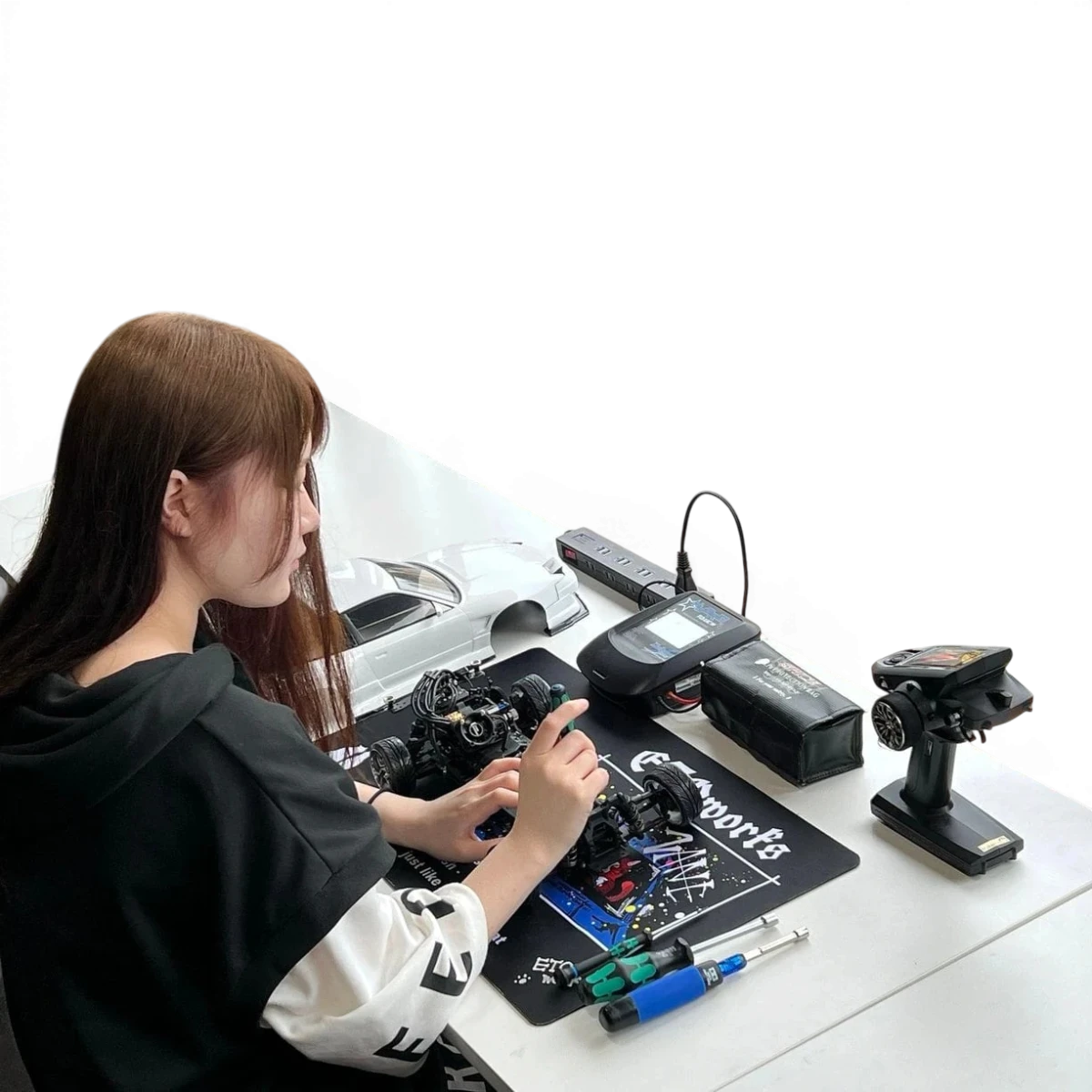 Tapis de stand JDM édition VANEちゃん - ETOworks - DriftParadiZ