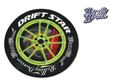 Tapis Drift star vert citron - Overdose - BB-PM-009