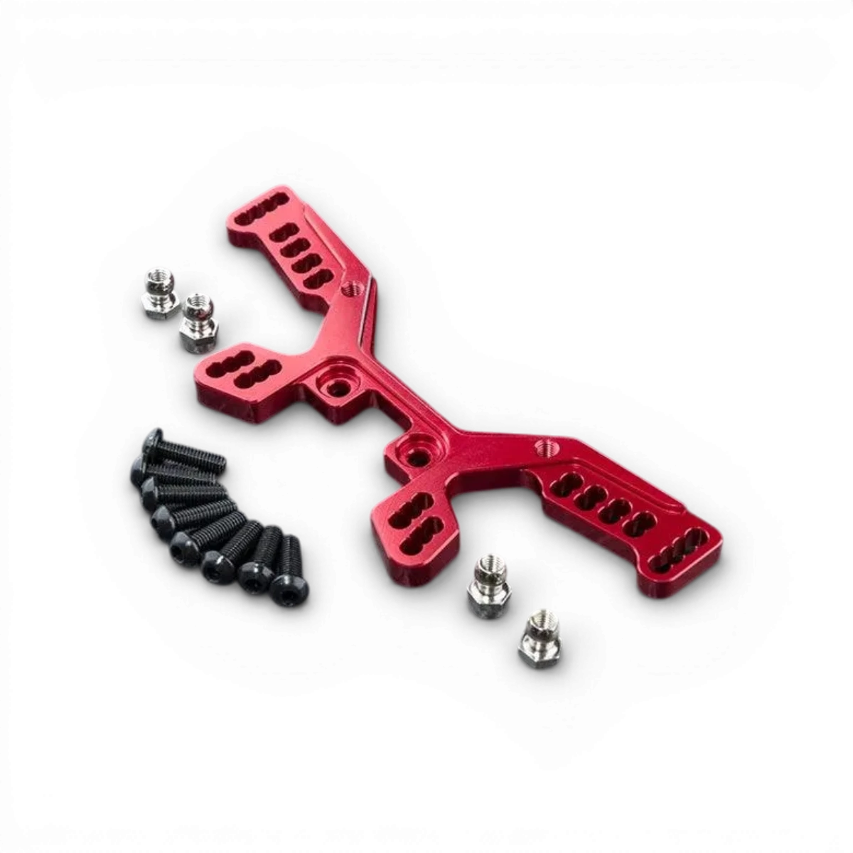 Amortisseur arrière en aluminium pour RMX M, pièce détachée Max Speed Technology, visible avec composants métalliques.