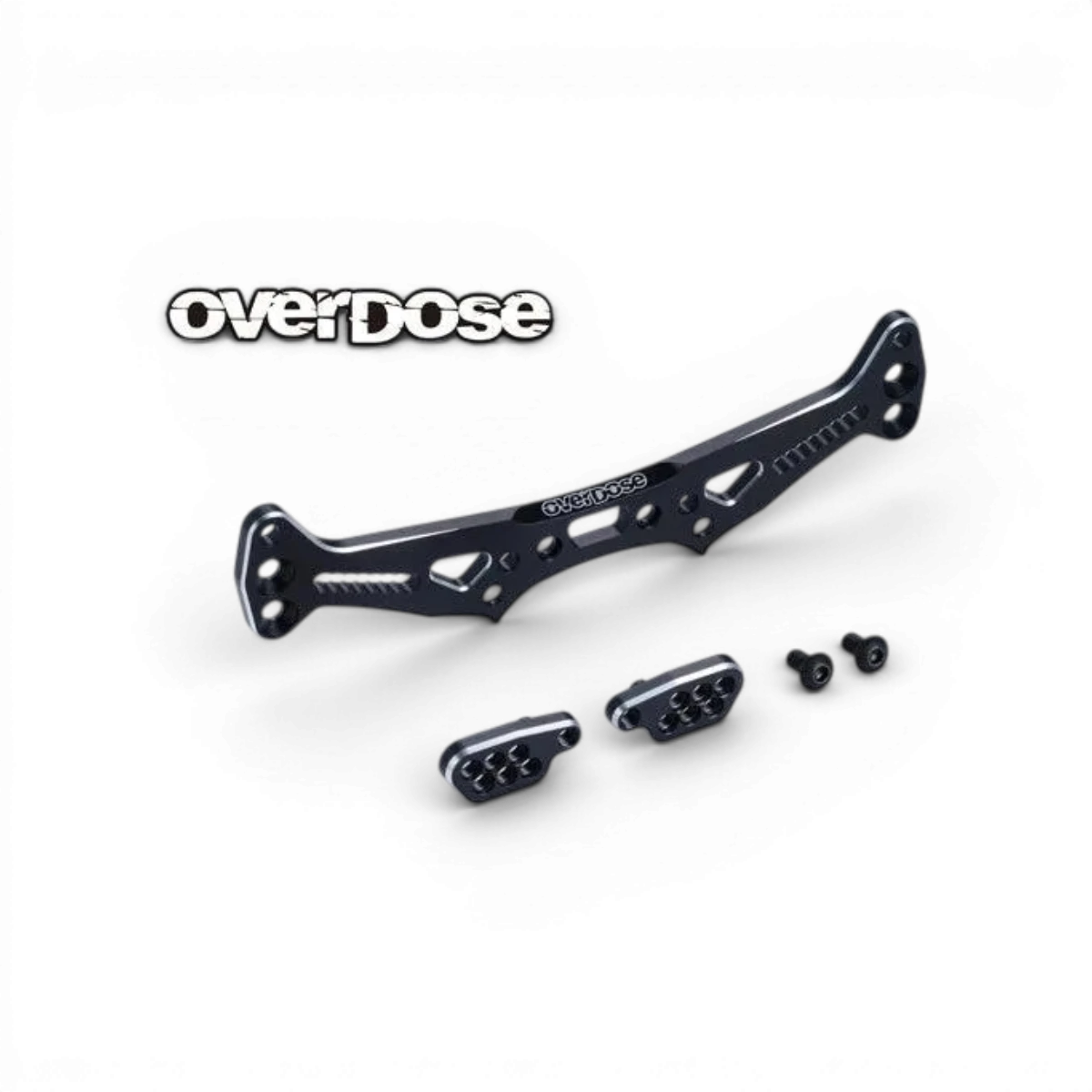 Tour amortisseur ES en aluminium violet de la marque Overdose, pièce détachée pour motocross ou enduro.