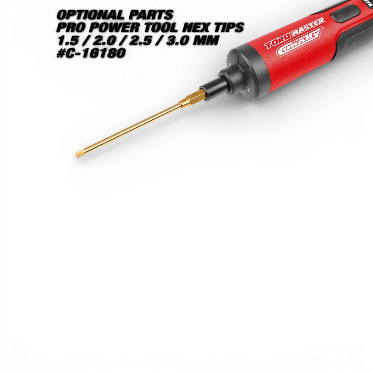 Tournevis électrique sans fil digital Torq Master 3,6V de Corally, accessoire pour bricolage et réparation.