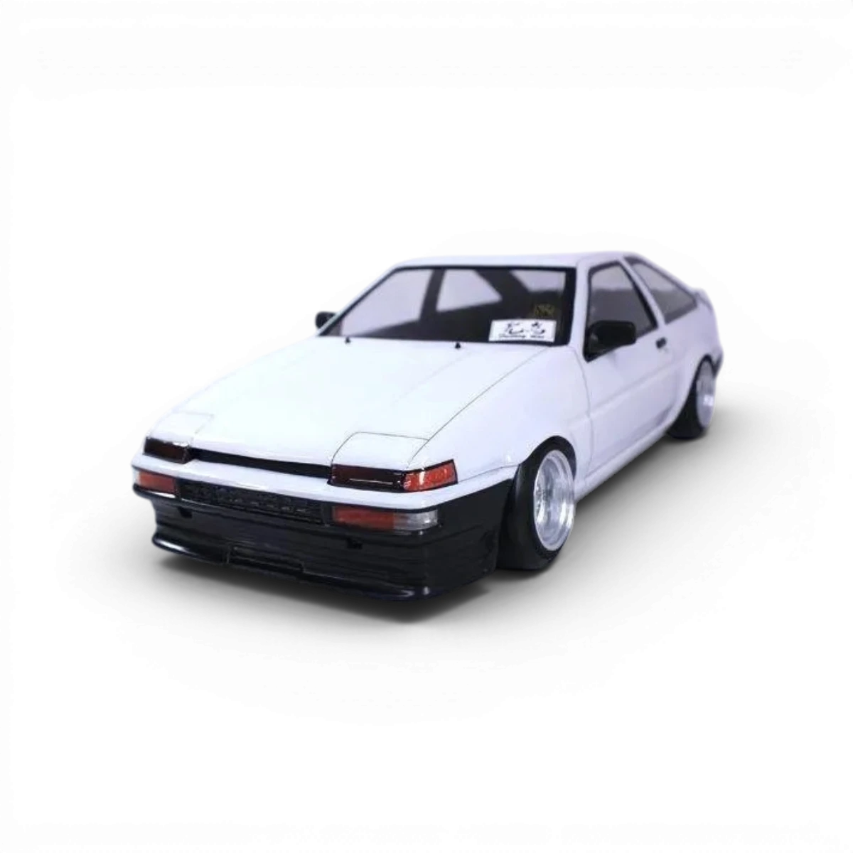 Voiture Toyota AE86 Trueno 3 portes de Pandora RC, carrosserie de modèle réduit détaillé et réaliste.