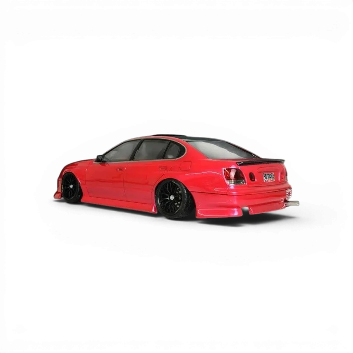 Carrosserie Toyota ARISTO JZS161 BN-Sports pour voiture RC Pandora RC, design détaillé et réaliste, vue de côté.