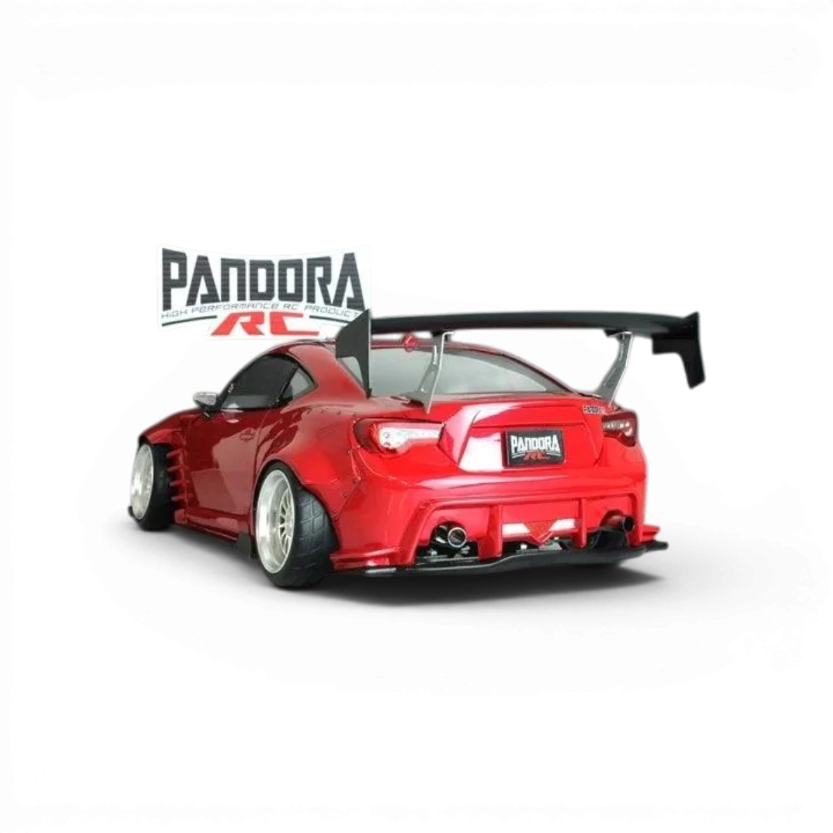 Carrosserie Toyota GT86 ZN6 BN Sports de Pandora RC, vue de l'avant avec détails de la carrosserie.