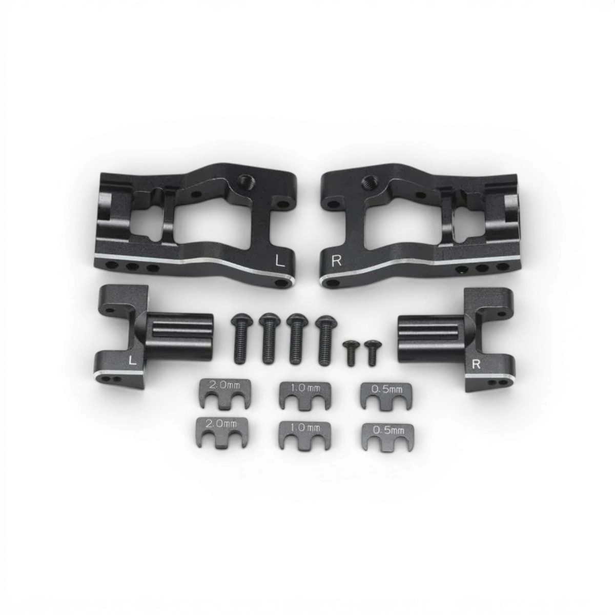 Triangles arrière réglables YD-2/YD-4 pour voiture RC Team Yokomo, pièces détachées robustes et ajustables pour performance optimale.