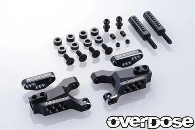 Front triangles adjustable in type -3 aluminum for OD - Black - OVERDOSE - OD2864