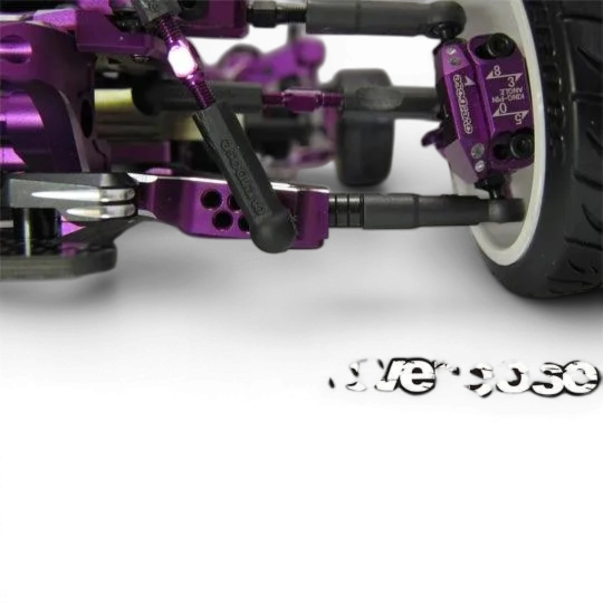 Triangles avant réglable en aluminium Type-3 pour OD - Noir - OVERDOSE - DriftParadiZ