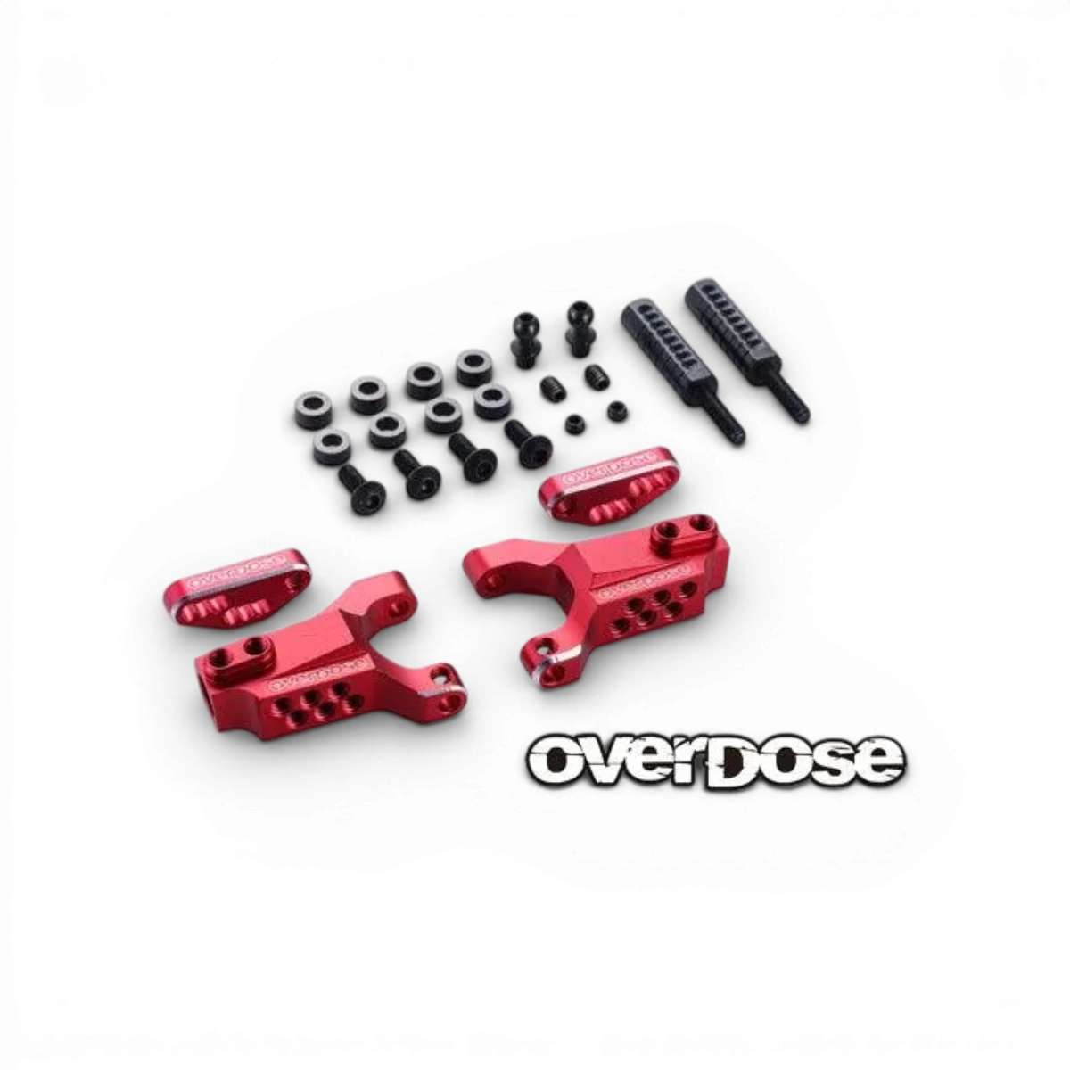 Triangles avant réglable en aluminium Type-3 pour OD, pièce détachée rouge, compatible avec overdrive pour moto.