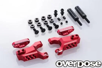 Front triangles adjustable in type -3 aluminum for OD - Red - OVERDOSE - OD2863