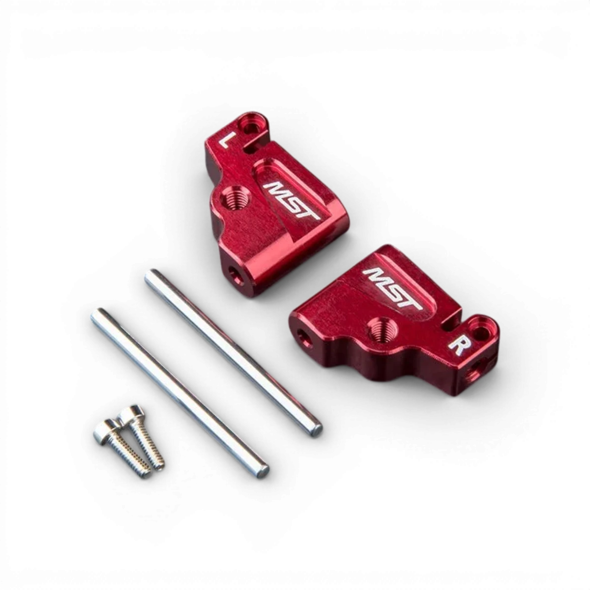 Triangles avant supérieurs en aluminium pour vélo RMX-M de Max Speed Technology, pièces détachées légères et résistantes.