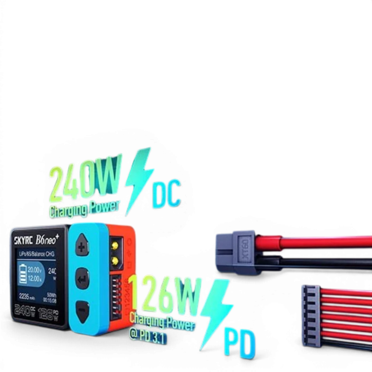 USB-C B6+ NEO DC Chargeur Ultra compact (240W) - SKYRC - DriftParadiZ