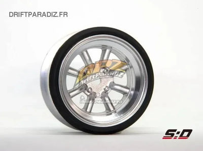 V16D RS Watanabe - Gris aluminium +12mm Offset (8.5mm réel) - Scale Dynamics - 10108