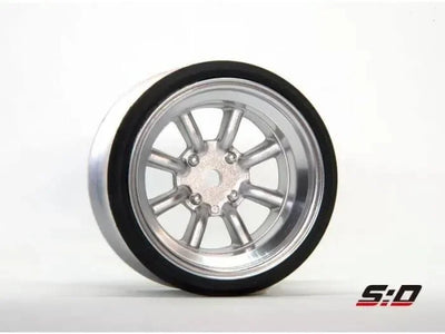 V16D RS Watanabe - Gris aluminium +9mm Offset (5.5mm réel) - Scale Dynamics - 10107