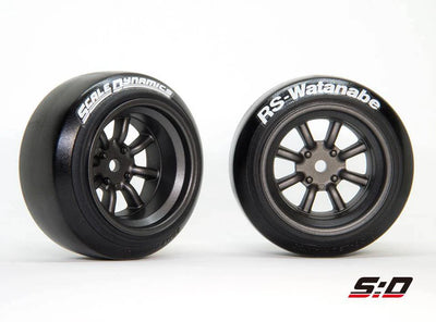 V16D RS Watanabe - Gun Metal +9mm Offset (5,5 mm echt) - Scale Dynamics - 10109