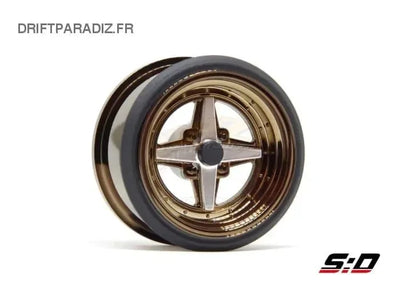 V16D Work Equip 01 - Bronze Chrome +12mm Offset (8.5mm réel) - Scale Dynamics - 10136