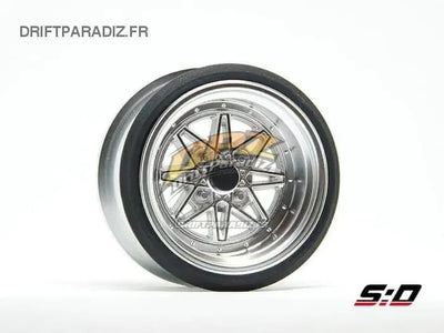 V16D Work Equip 03 - Gris aluminium +12mm Offset (8.5mm réel) - Scale Dynamics - 10118