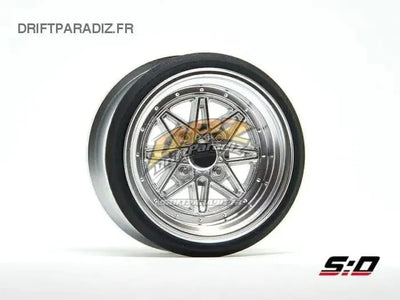 V16D Work Equip 03 - Gris aluminium +9mm Offset (5.5mm réel) - Scale Dynamics - 10117