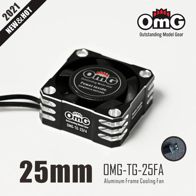 Fan pro ESC 25mm Black/Grey - OMG - OMG -TG -25FA/BK