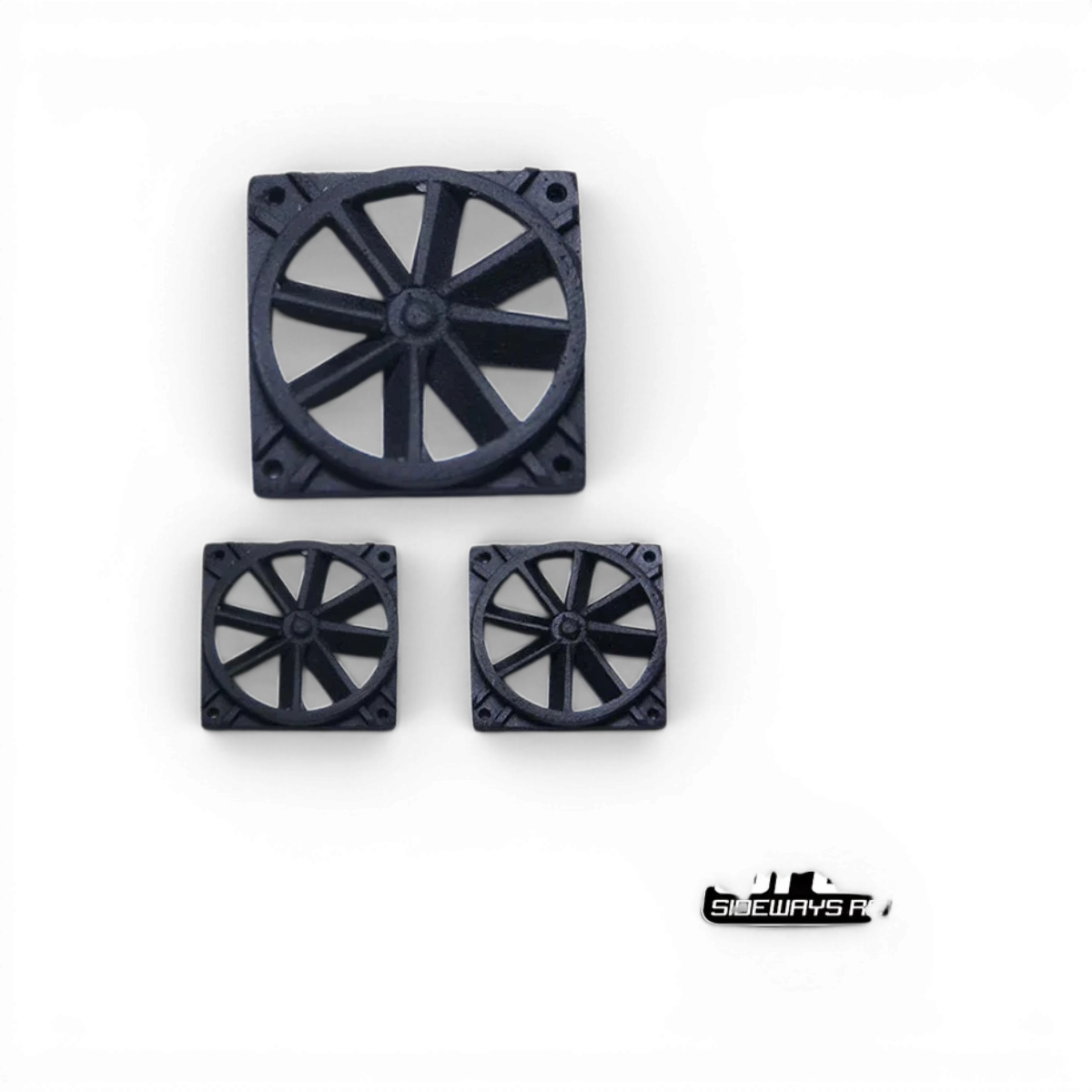 Ventilateur de style personnalisé de la marque Src Sideways RC, vue en image avec détails de conception.