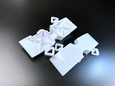 vibratori 1/10 - Tetsujin cordoli Curve System – Pezzi curvi corti (5 pezzi, bianco) – TT-7209