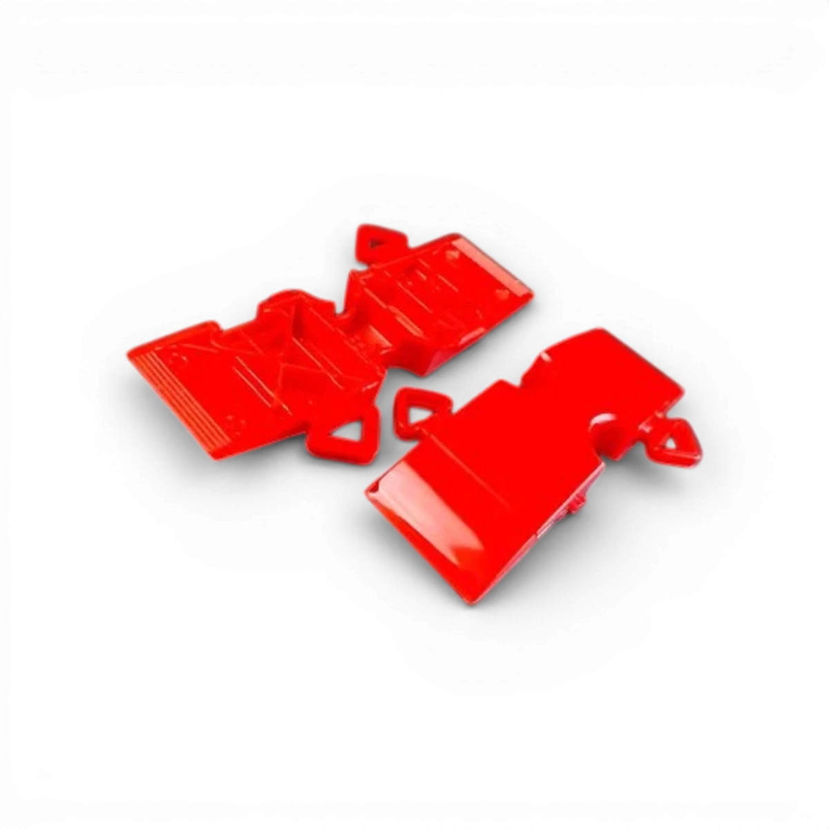 Tetsujin kerbs Curve System – Pièces courbes courtes (5 pcs, rouge) – TT-7208 - DriftParadiZ