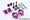 Violet - Achter aluminium raket verstelbaar voor OD/YOKOMO/Reded - OVERDOSE - OD2277B