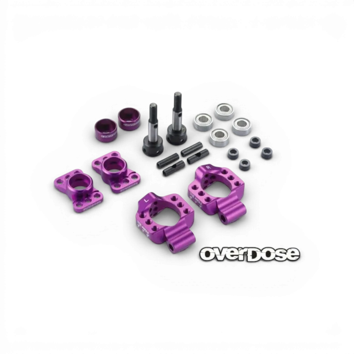 Violet - Fusées arrière en aluminium réglable pour OD/YOKOMO/REVED - OVERDOSE - DriftParadiZ