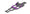 Violet - Platine inférieure Conversion Shark  - RhinoRacing - RR-800P