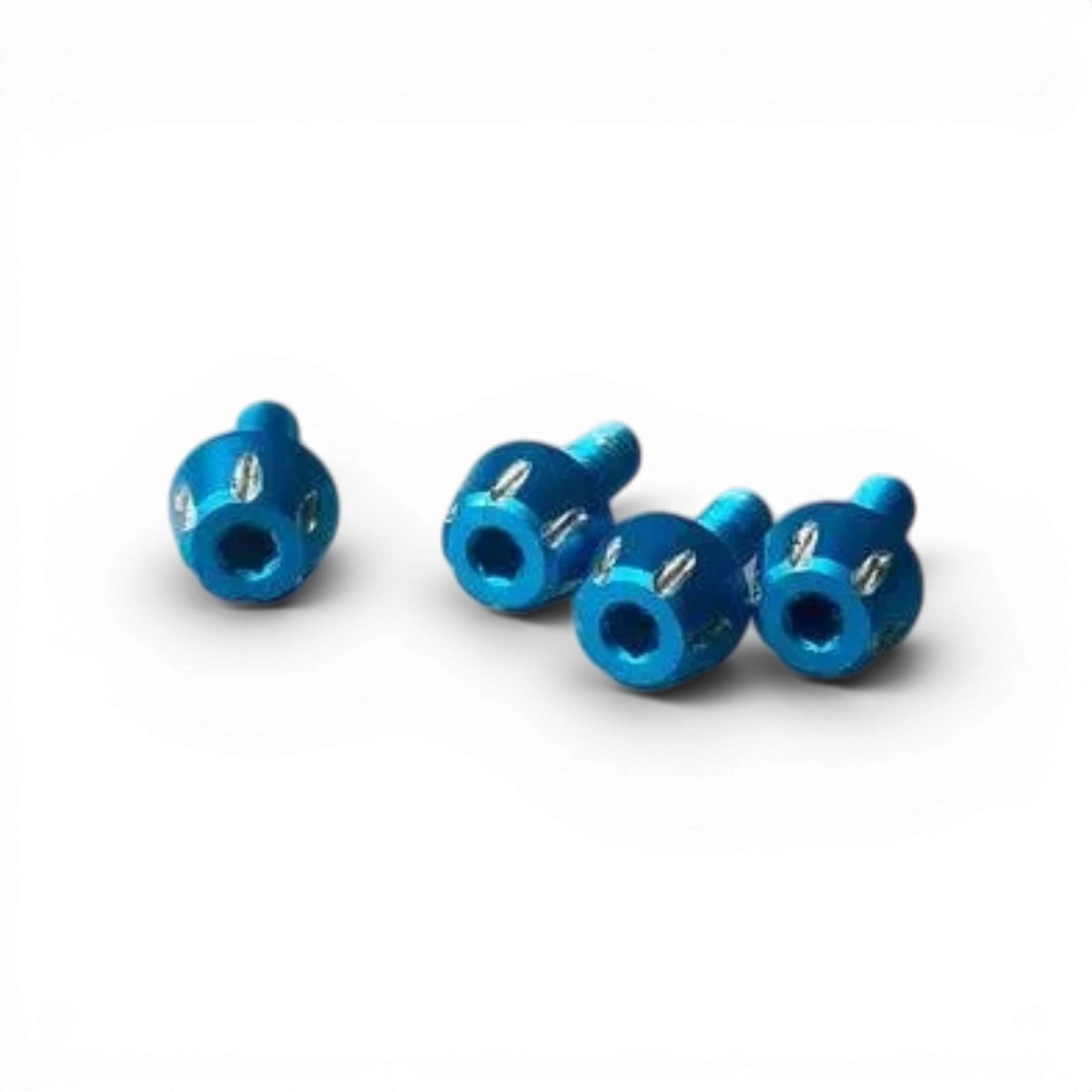 Vis pour axe tout en un en bleu de la marque 3 Racing Sakura, pièce détachée pour motos ou vélos.