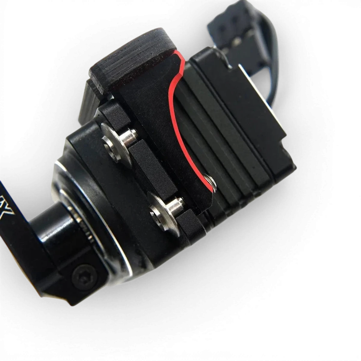 Vis servo en titane pour électronique, de la marque Yeah Racing, montrée dans une image détaillée.