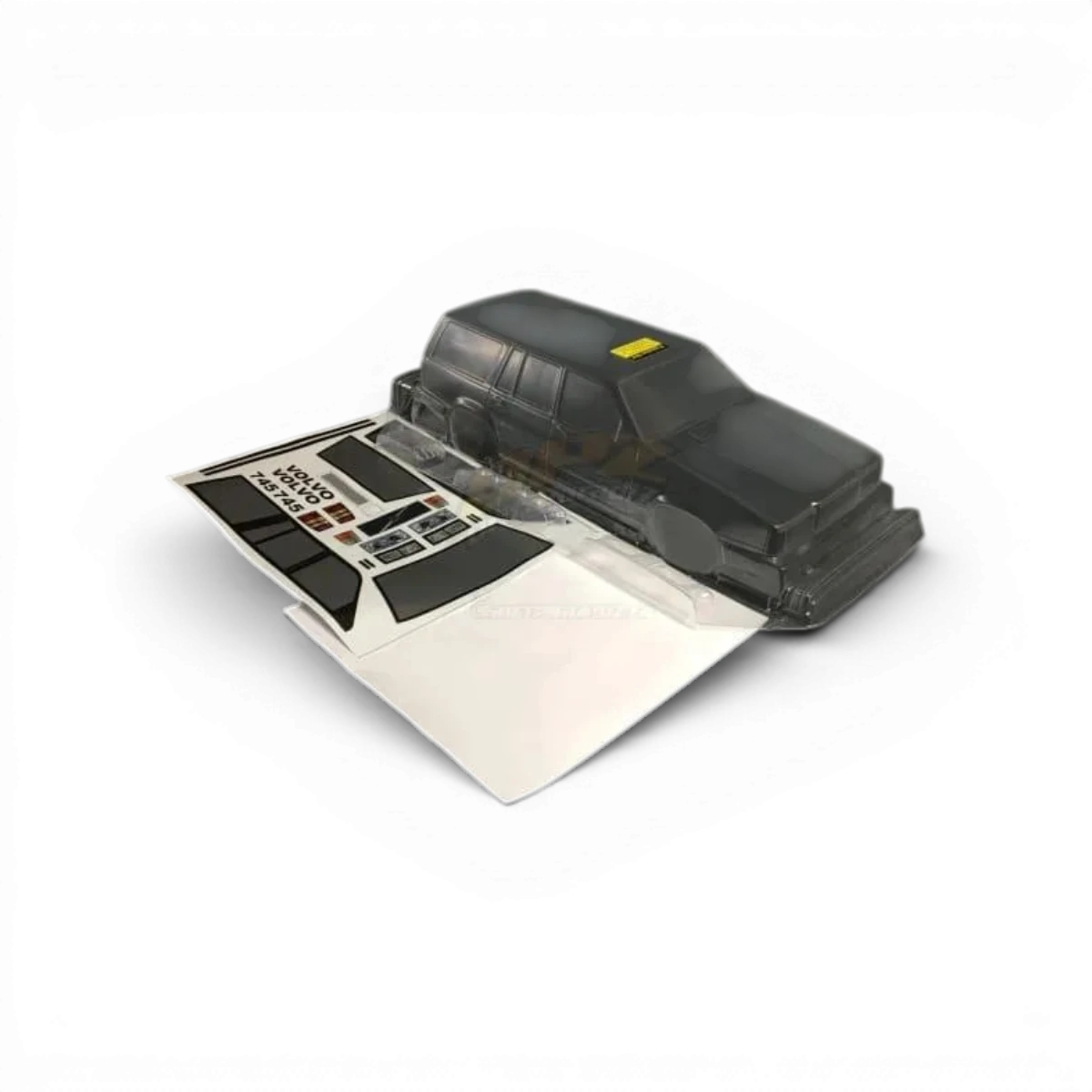 Carrosserie Volvo 745 Aplastics RC, modèle pour voiture télécommandée, peinture détaillée et finition réaliste.