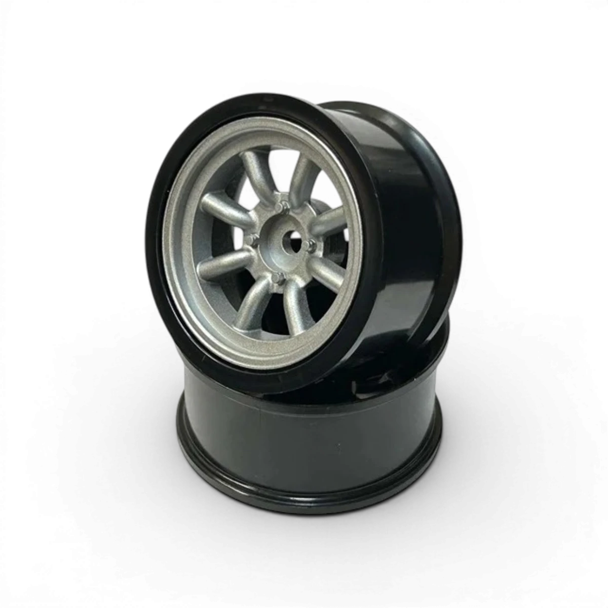 watanabe - FIFTEEN Series – Jantes Drift 15” Petit Diamètre - offset +8 - argentées - Rc Art - DriftParadiZ